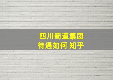 四川蜀道集团待遇如何 知乎